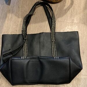 Elegant Black Tote Bag